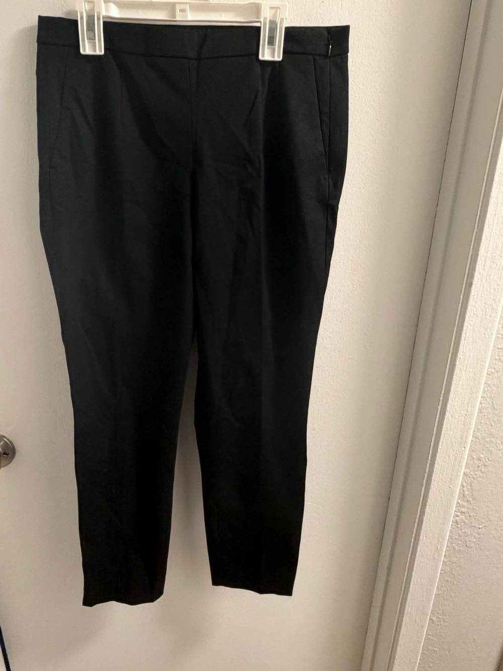 J.Crew Black Martie Side Zip Slim Ankle Dress Pants Size 4